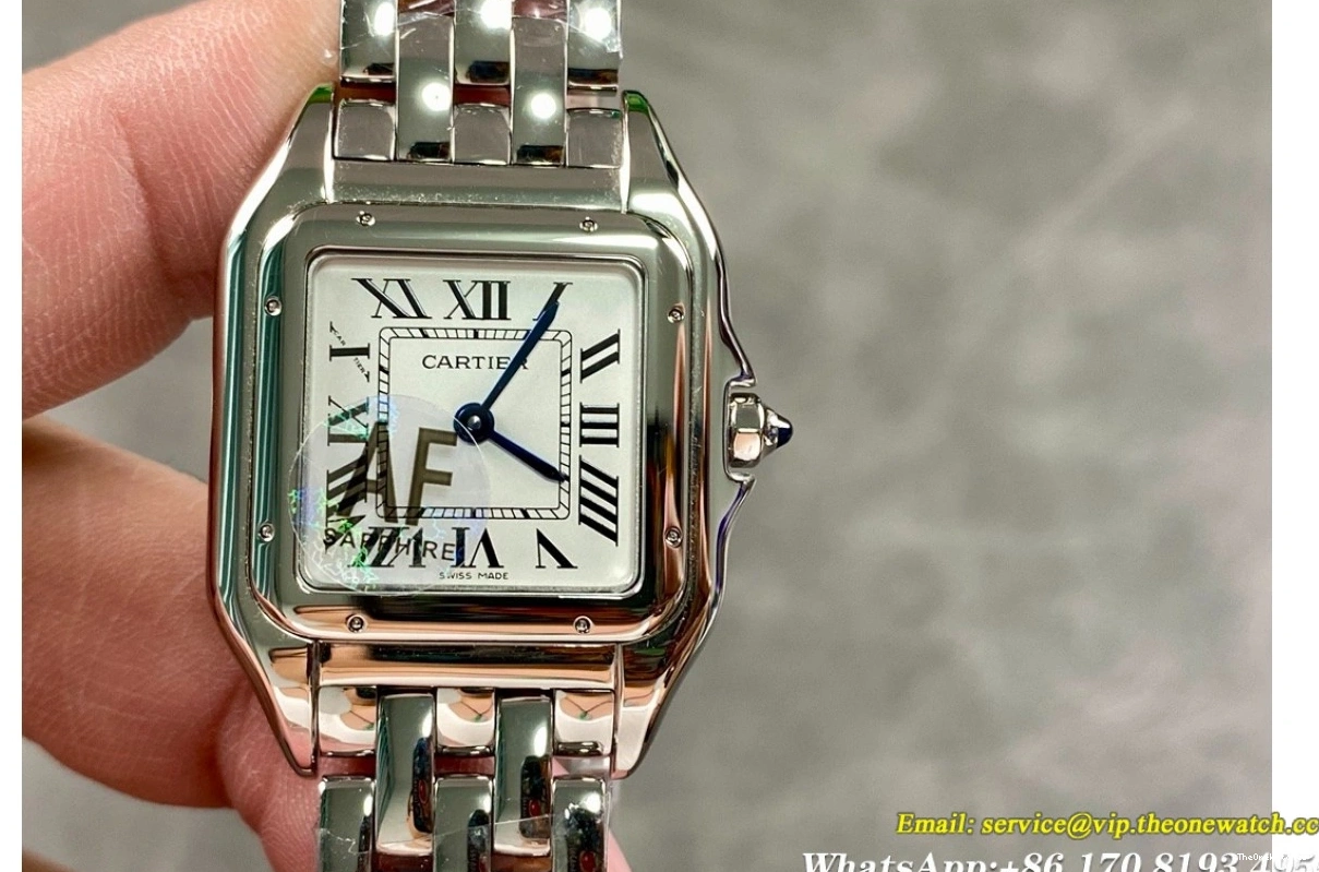 SS Ladies White Panthere De 27mm Quartz AF Secrete SS 0318